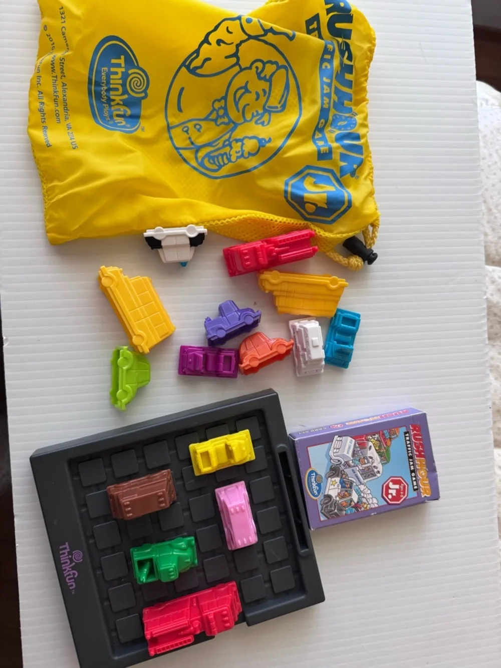 Think! Kids Puzzle Game Set - Yellow Bag with Multicolor Vehicles